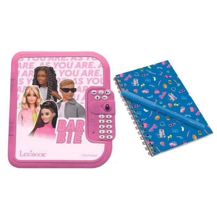 Journal intime électronique avec coffre-fort Barbie-0