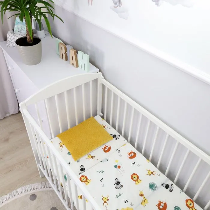 Matelas lit de voyage 60x120cm pliable - TOTSY BABY - Safari - Mixte - Jaune - 5 cm-3