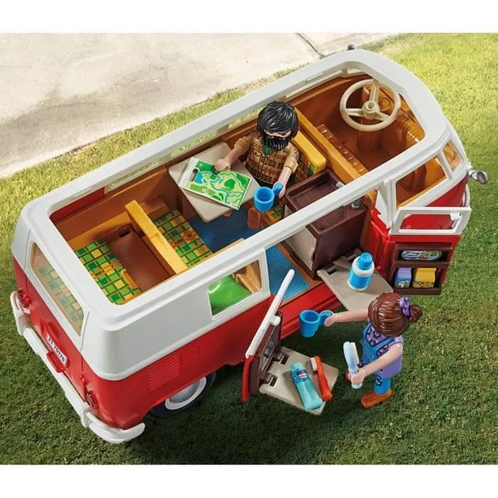 PLAYMOBIL 70176 Volkswagen T1 Combi, Classic cars, Adulte, Voiture de collection-3