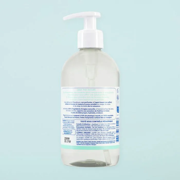 Eau nettoyante Bébé BIO non parfumée Peaudouce - 400ml-1