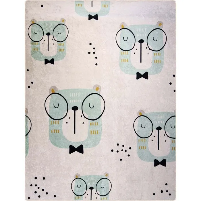 Tapis Enfant Hibou, Dimension: 80x150-0
