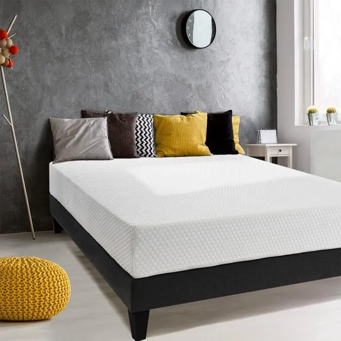 OLYMPE | Ensemble matelas Hermès avec sommier en bois | 1 place-0