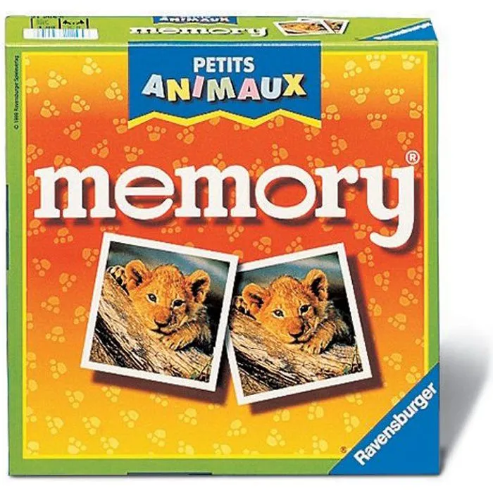 Jeu de mémoire Grand memory® Petits animaux - Ravensburger - Découverte des Animaux - A partir de 4 ans-0