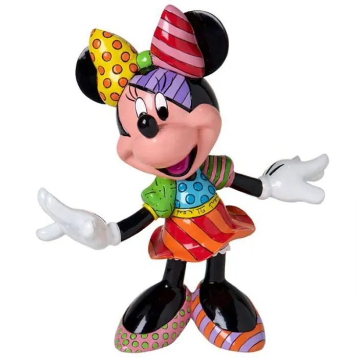 Figurine Minnie - Disney - Roméro Britto - Collection Pop - 20 cm-0