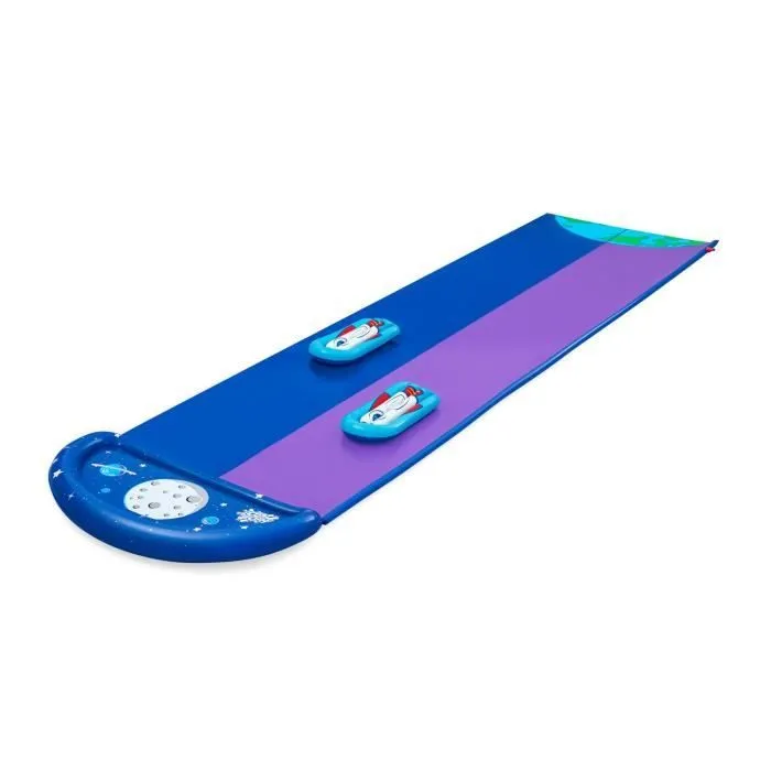 Tapis de glisse - BESTWAY - Lunar Launch - 2 pistes - 4,88 m - Pour enfants à partir de 6 ans-0