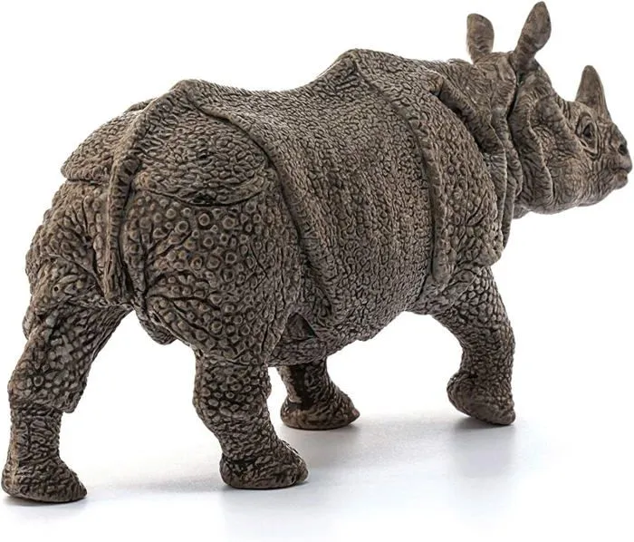 Figurine Rhinocéros indien - SCHLEICH - Pour Enfant - Couleur Beige - A partir de 4 ans-2