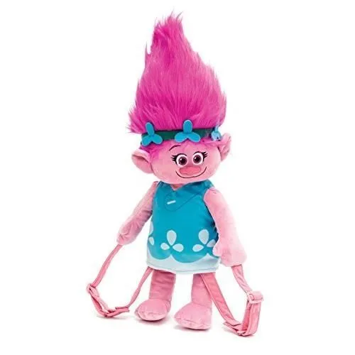 Sac à Dos - Trolls - Poppy - Rose - 23 x 12 x 54 cm - Enfant - Mixte-0