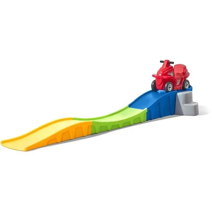 Step2 Roller Coaster Up & Down Anniversary Edition | Montagnes Russes / Toboggan pour Enfant | Jouet avec porteur Auto / Voiture-1