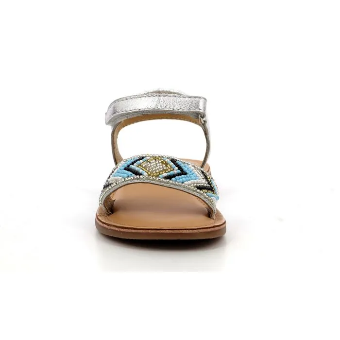 MOD 8 Sandales Capearls Argent - multico perles-4