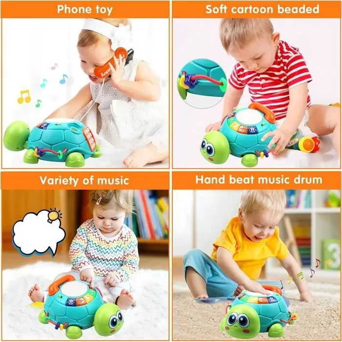 Jouet d'établi pour Enfant 1 an avec Musique et Lumières Jeux Educatif pour Bébé 1 2 3 Ans Fille Garçon Parfait pour Les Cadeaux-1