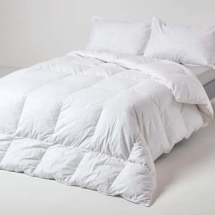 Couette - Non spécifié - Lot de 2 - 4 saisons - 230 x 220 cm - 85% plumes, 15% duvet de canard-0
