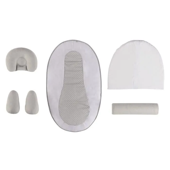 Cocon De Sommeil Bébé TINEO - Cale Bébé - Plan Incliné 10° - Évolutif - Ajustable - Amovible - 0-3 mois - Cale Tête Bébé - 58x40cm-7