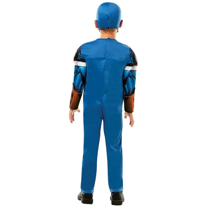 Déguisement Captain America Garçon - Avengers - Modèle Personnage Fiction - Bleu Blanc - Polyester-1