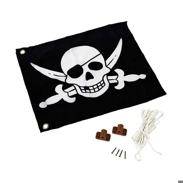 Drapeau Pirates avec système d'hisse-0