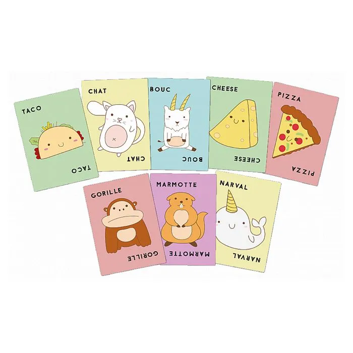 Jeu de cartes - BLUE ORANGE - Taco Chat Bouc Cheese Pizza - Enfant - Mixte - Jaune - 10 min-1