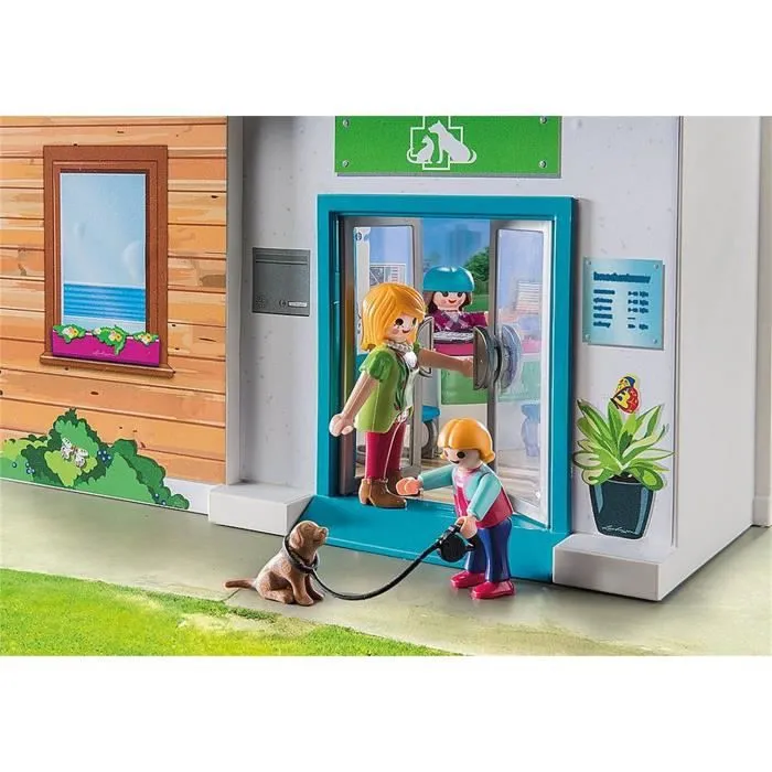 PLAYMOBIL - City Life - Clinique vétérinaire transportable - 3 personnages - 2 chiens-3