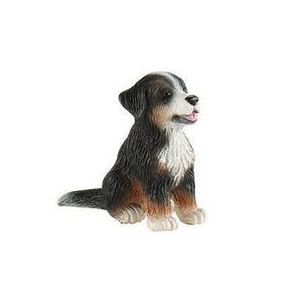 Figurine Chien Bouvier Bernois Bébé assis - BULLYLAND - 4 cm-0