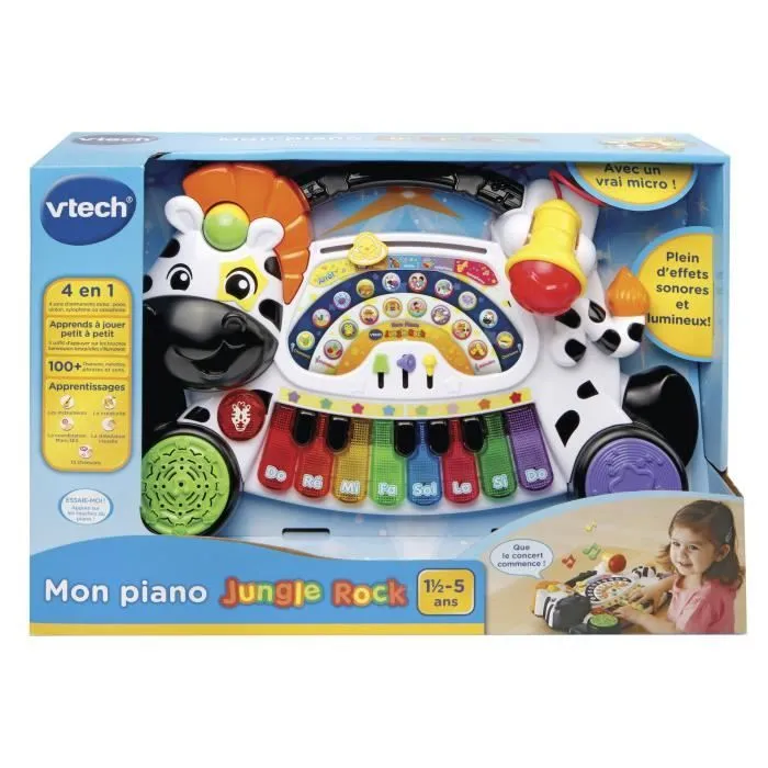 VTECH BABY - Jungle Rock - Piano Zèbre - Jouet Musical Enfant-4