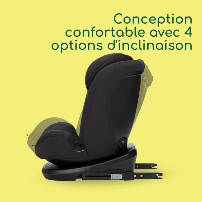 BEBECONFORT Siège auto EverFix i-Size évolutif, isofix, réhausseur, groupe 1/2/3, 15 mois à 10/12 ans, 76-150cm, 9-36kg Tinted Black-2
