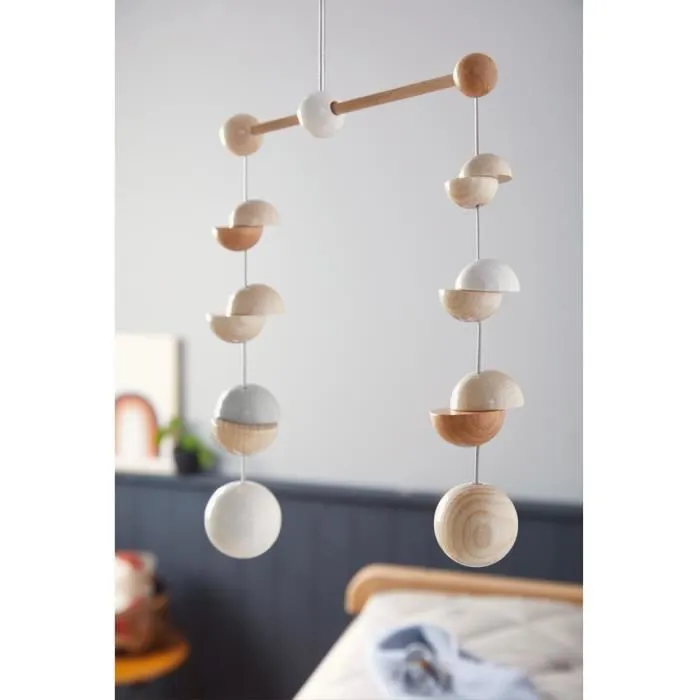 Haba mobile Dots junior 20 x 25 cm bois naturel/blanc-2