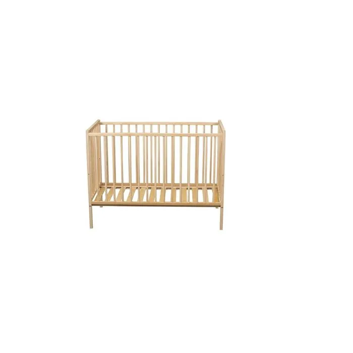 COMBELLE Lit en bois 70x140 cm RYnmi Vernis naturel-3