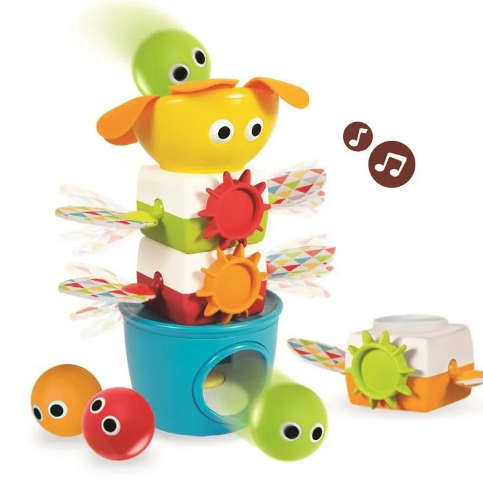 Jouet d'éveil bébé - Yookidoo - Tumble Ball Stacker - Bleu - 12 mois-3