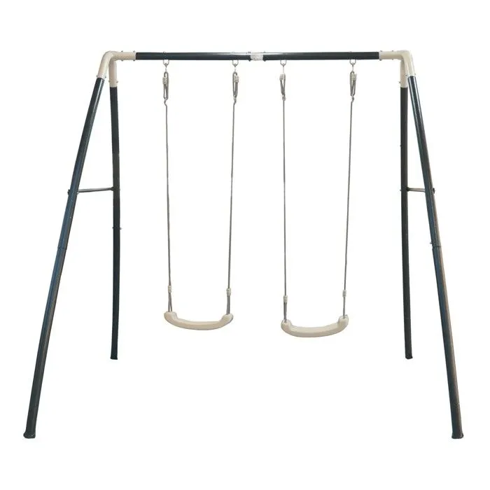 Portique en Métal - AXI - Double Swing - 2 Balançoires - Extérieur - 3 ans et plus-0