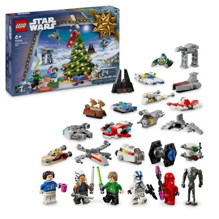 LEGO® Star Wars 75395 Le Calendrier de l’Avent 2024 - Set à Construire Idée Cadeau de Noël-0