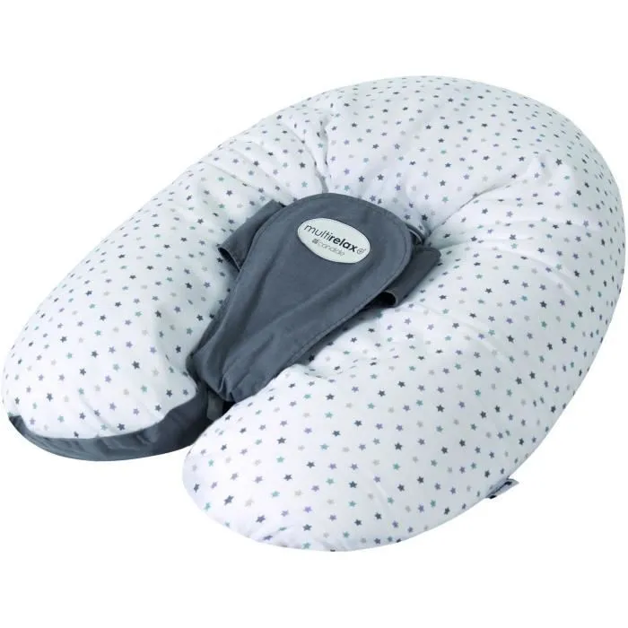 Coussin de maternité - CANDIDE - Multirelax - Polyester / Coton - Gris / Etoiles-1