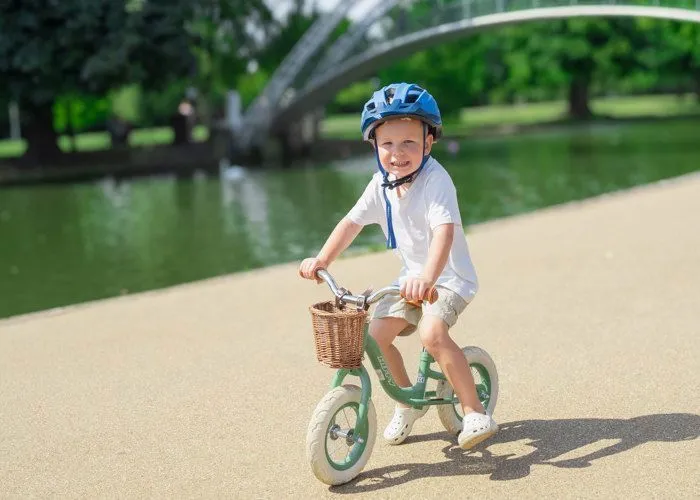 Draisienne Enfant - Huffy Vintage - Roues 10" - Age 2 à 4 ans - Panier - Vert-4