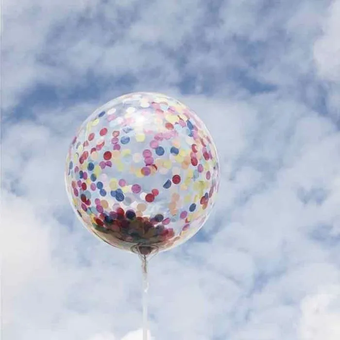 Ballon Bubble transparent 40 ± 4cm ø - RAYHER - lot de 3 - pour adultes-2
