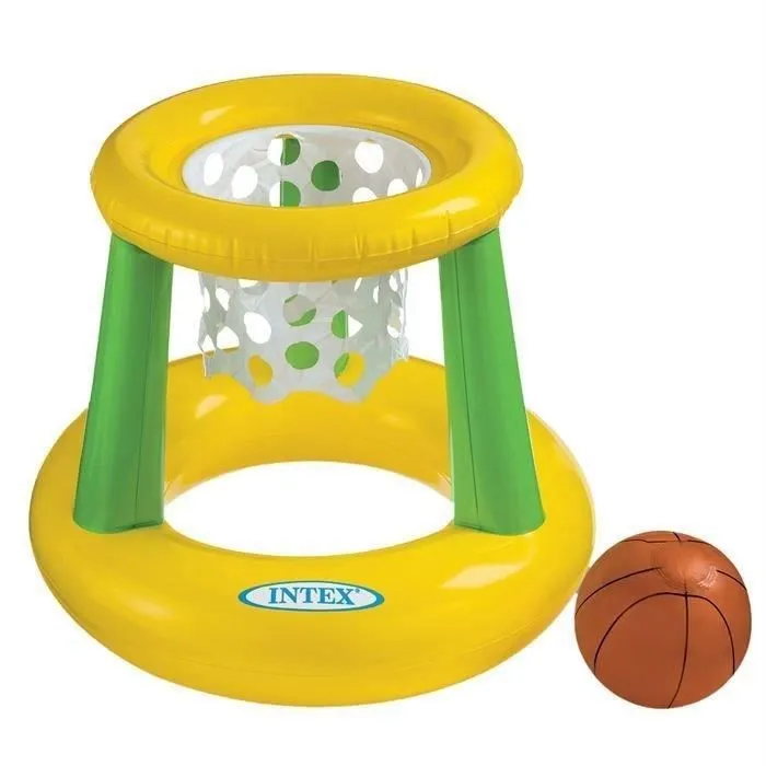 Jeu de Basket gonflable pour piscine INTEX - Dimensions 67x65 cm - Garçon et Fille - A partir de 3 ans-1