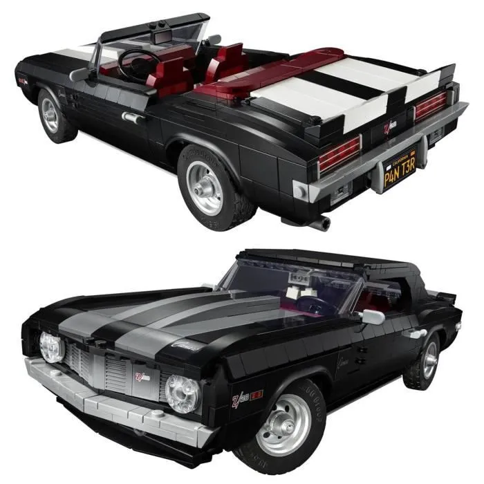 Maquette - Lego - 10304 - Chevrolet Camaro Z28 - 1456 pièces - Noir - À monter soi-même-3