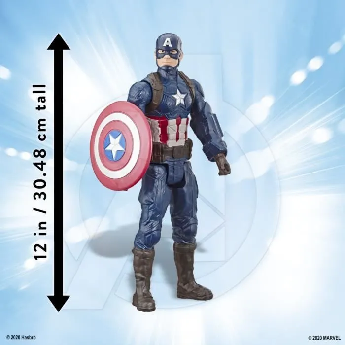 Pack de 4 figurines Avengers de 30 cm, Titan Hero Series,Marvel Avengers: Endgame, dès 4 ans Titan Hero Series,-4