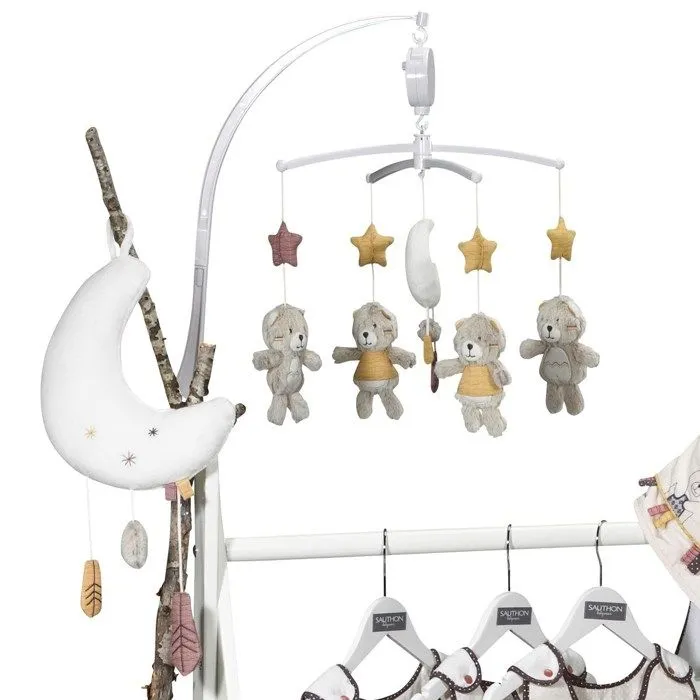 Mobile Musical en polyester beige-2