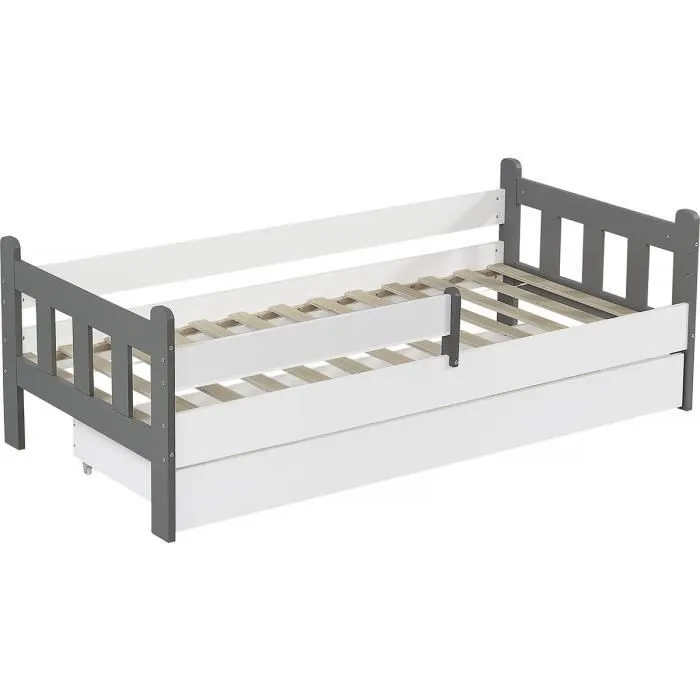 Lit gigogne pour enfant "Adria" - 90 x 190 cm - Blanc-0