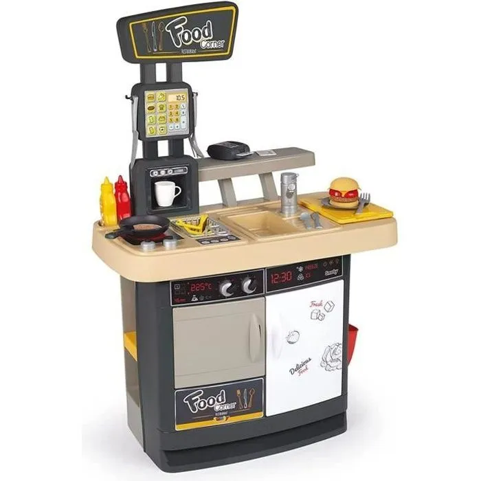 Smoby - Food Corner - Cuisine Restaurant - Jouet d'imitation avec 29 accessoires-0