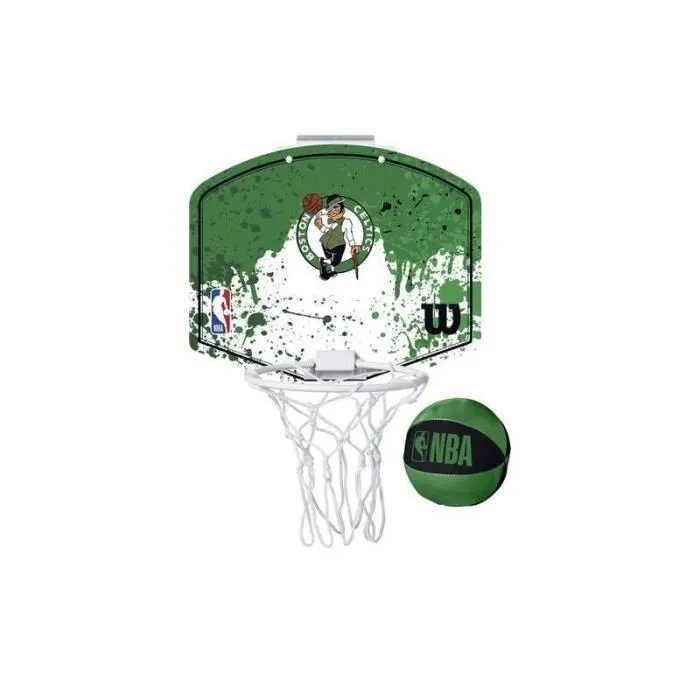 Mini Panier NBA - Boston Celtics - Taille Unique - Vert/Blanc - Montage A Monter Soi-Même - Adulte-0