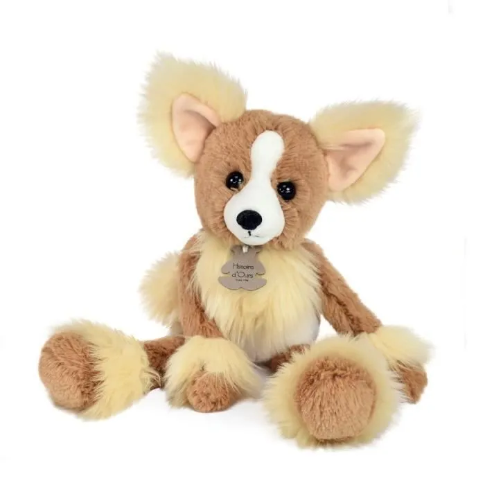 Peluche chien chihuahua 30CM - HISTOIRE D'OURS - Marron - Bébé - Intérieur-0