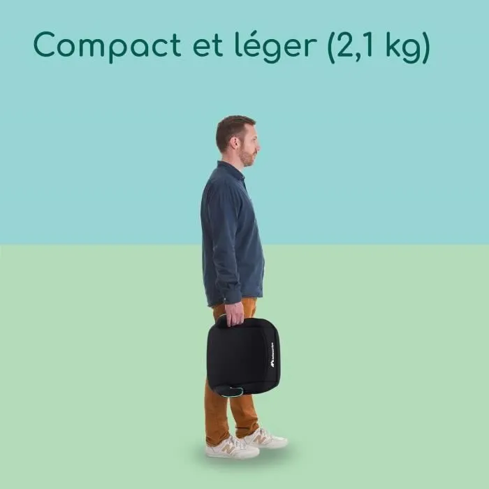 BEBECONFORT Siège auto Manga i-Fix, Rehausseur ISOFIX, de 6 à 12 ans, 22-36 kg, 125-150 cm, Black Mist-6