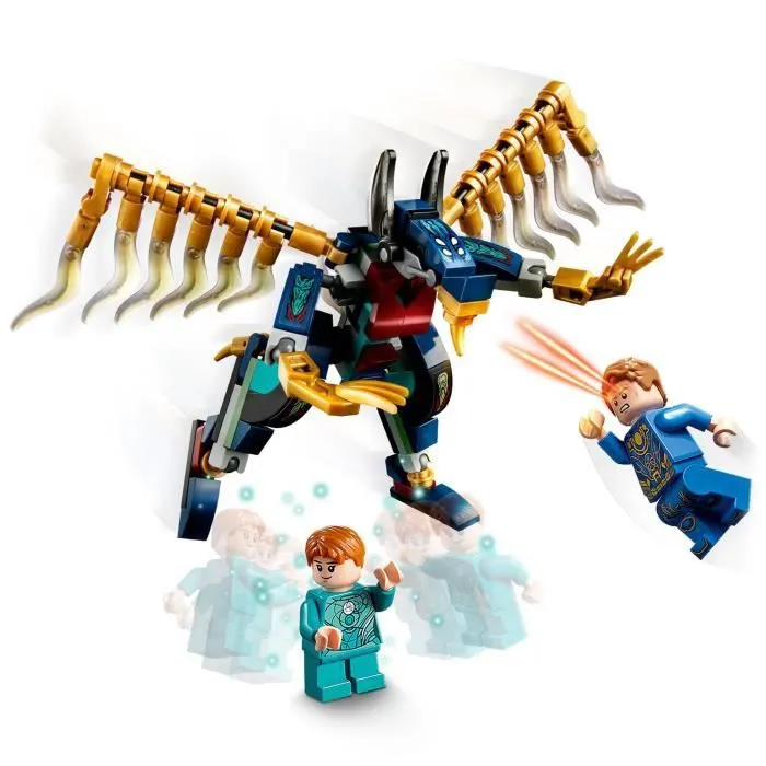 LEGO® 76145 Marvel L’Attaque Aérienne des Éternels, Jouet de Construction pour Enfants de 7 Ans avec Figurines Déviants-2