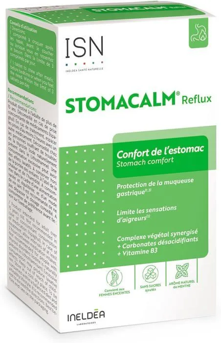 ISN -  STOMACALM® REFLUX - Confort de l'estomac - 20 comprimés à croquer-0
