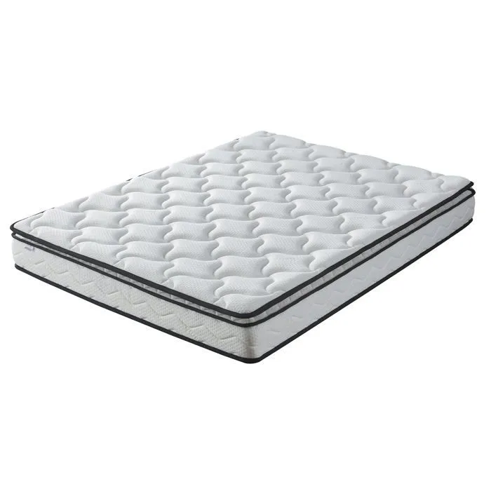 Matelas Buckingham Empereur 140x200 by Sampur | Épaisseur 20 cm - Mémoire de Forme - Mousse Haute Résilience - Confort & Longévité-0