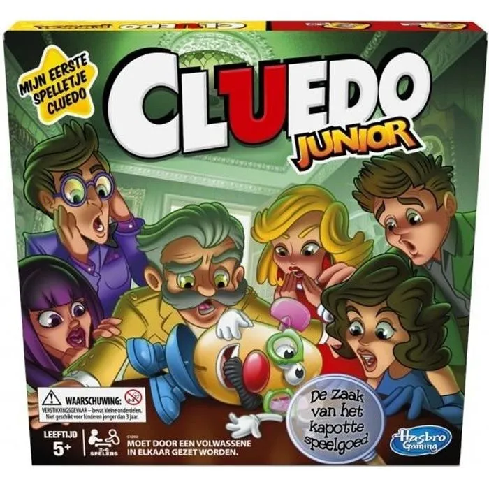 Jeu de société Cluedo Junior - HASBRO GAMING - Multicolore - Mixte - 6 ans et plus - Jeu de plateau-0