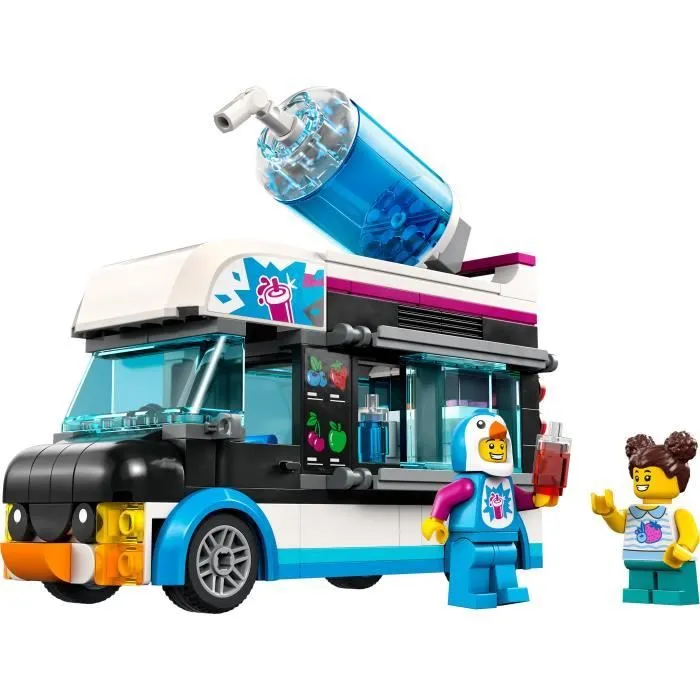 LEGO® City 60384 Le Camion à Granités du Pingouin, Jouet Camion Enfants 5 Ans, avec Figurines-1