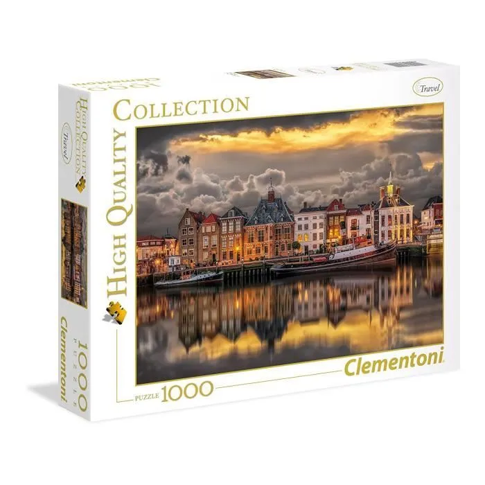 Puzzle 1000 pièces : Paysage hollandais aille Unique Coloris Unique-1