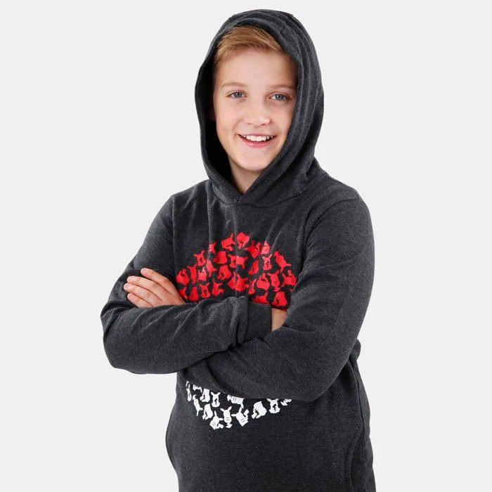 Sweat-shirt Pokemon Sweats a Capuche Garcon | Sweat Pikachu Garcon avec Motif Pokeball | Pull Enfant-3