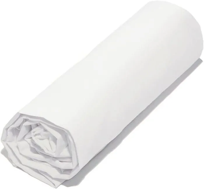 Drap Housse - COTE DECO - Blanc - 140x190 cm - Bonnet 25 cm - Parfum Linge Frais-0
