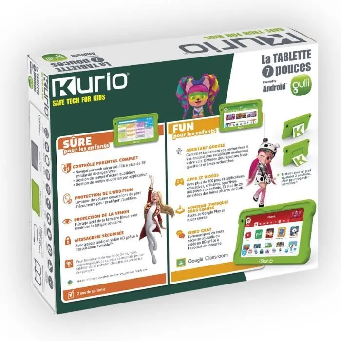 Tablette - Kurio - Gulli 7 pouces - Android 13 - Contrôle parental - 100+ applications-5