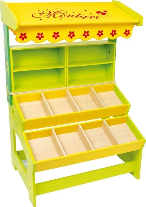 Boutique de marchande - Small foot company - 1553 Coloré - Pour fruits et légumes - 3 ans-1